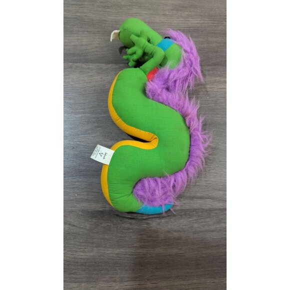 Vintage 1985 Hallmark Dinosaur Plush Toy With Purple Mane Cuddly Collectible - Picture 9 of 10